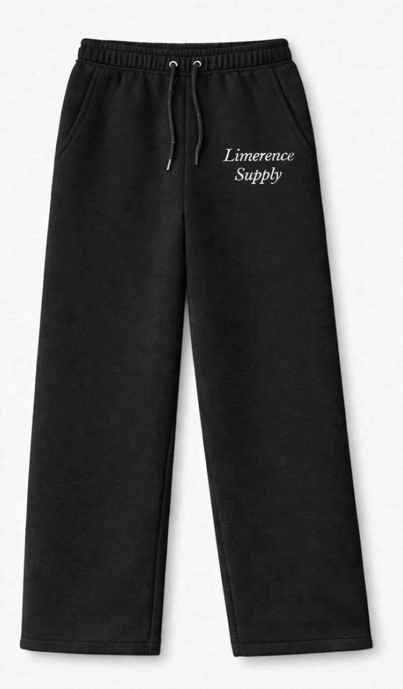 Limerence Supply Black Joggers - Aurora Collection