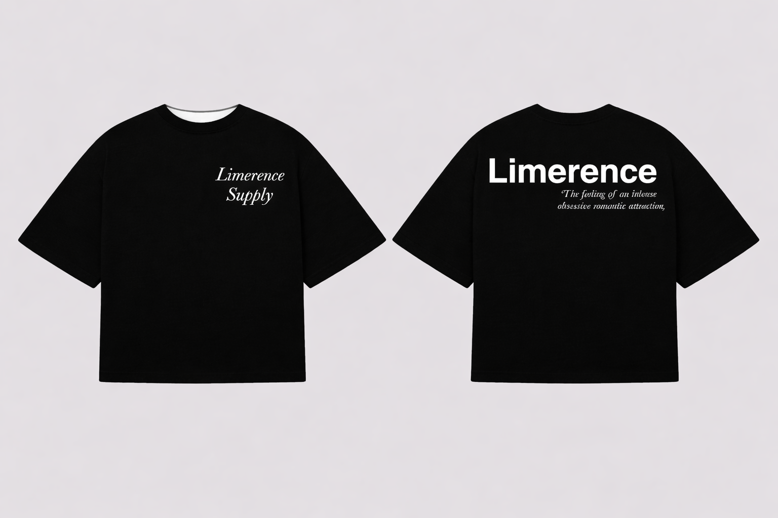 Limerence Supply Black T-Shirt - Aurora Collection